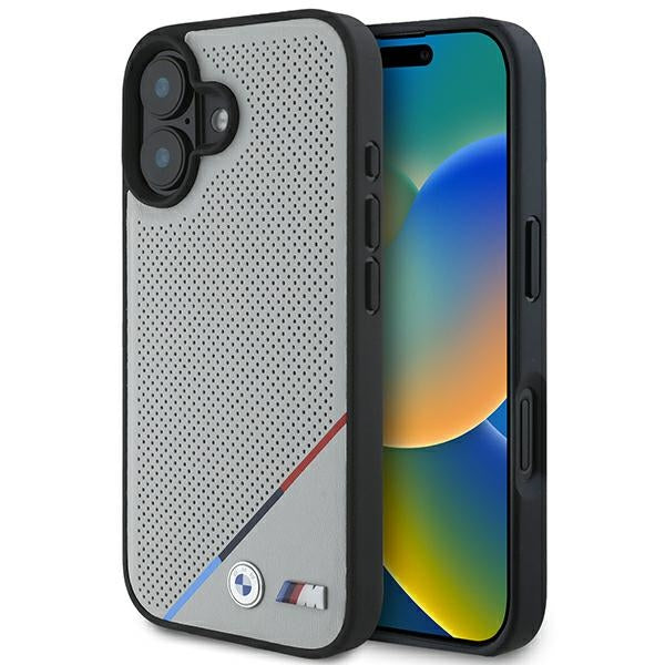 BMW M MagSafe dėklas iPhone 16 – pilkas