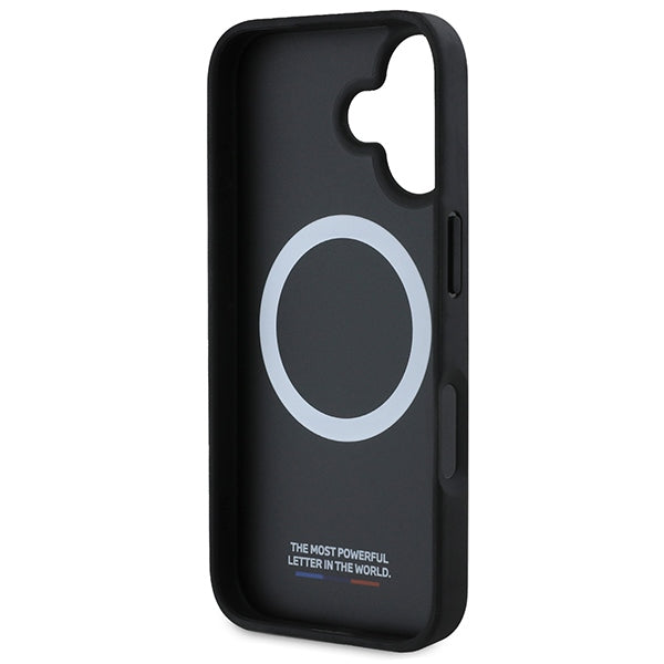 BMW M MagSafe dėklas iPhone 16 (6,1″) – juodas