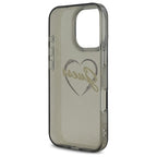 Guess IML Heart dėklas iPhone 16 Pro – juodas -- iPhone 16 Pro