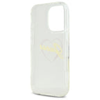 Guess IML Heart dėklas iPhone 16 Pro – skaidrus