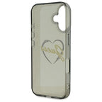 Guess IML Heart dėklas iPhone 16 Plus – juodas -- iPhone 16 Plus