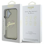Guess IML Heart dėklas iPhone 16 Plus – juodas -- iPhone 16 Plus