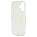 Guess IML Heart dėklas iPhone 16 – skaidrus