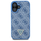 Guess dėklas su dirželiu iPhone 16 – mėlynas