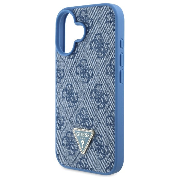 Guess dėklas su dirželiu iPhone 16 – mėlynas