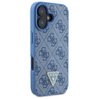 Guess dėklas su dirželiu iPhone 16 – mėlynas