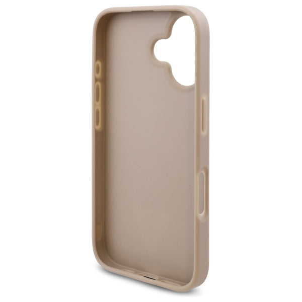 Guess New 4G Triangle dėklas iPhone 16 – baltas