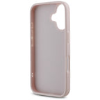 Guess Quilted Metal Logo dėklas iPhone 16 – rožinis -- iPhone 16