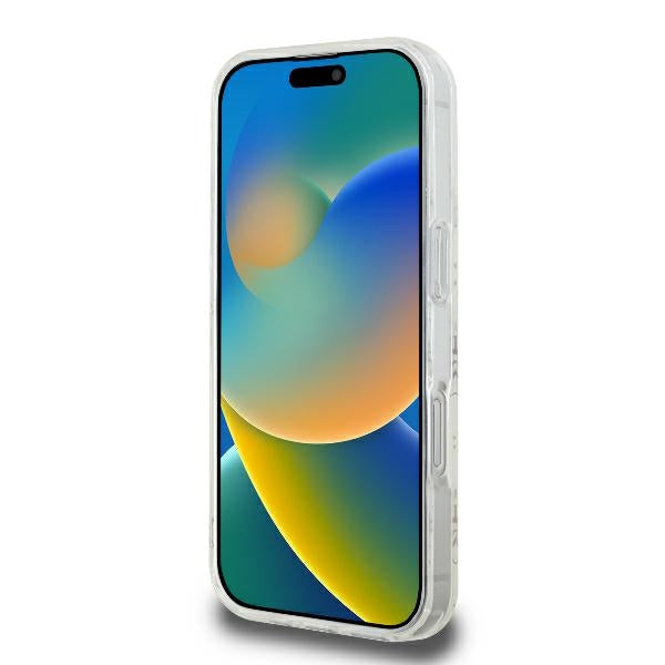Guess MagSafe dėklas iPhone 16 Pro – baltas