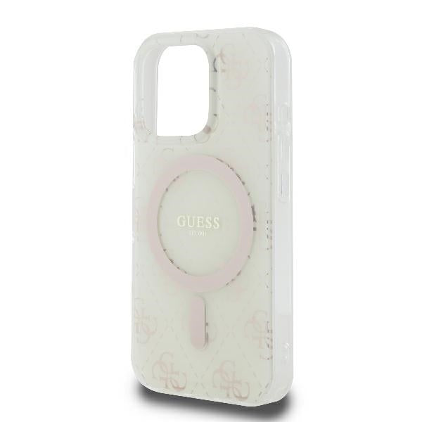 Guess MagSafe dėklas iPhone 16 Pro – baltas