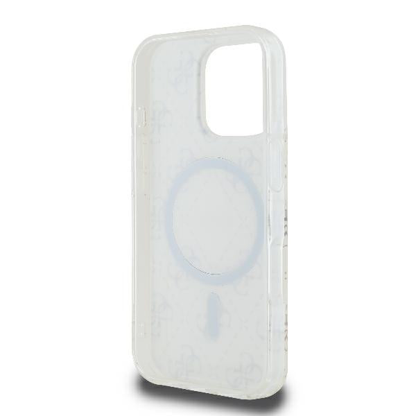 Guess MagSafe dėklas iPhone 16 Pro – baltas