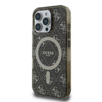 Guess MagSafe dėklas iPhone 16 Pro – rudas