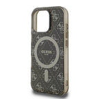 Guess MagSafe dėklas iPhone 16 Pro – rudas