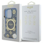Guess MagSafe dėklas iPhone 16 Pro – mėlynas