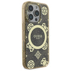 Guess IML Peony 4G MagSafe dėklas iPhone 16 Pro – rudas