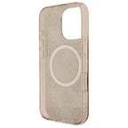 Guess IML Peony 4G MagSafe dėklas iPhone 16 Pro – rudas