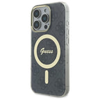 Guess MagSafe dėklas iPhone 16 Pro – juodas