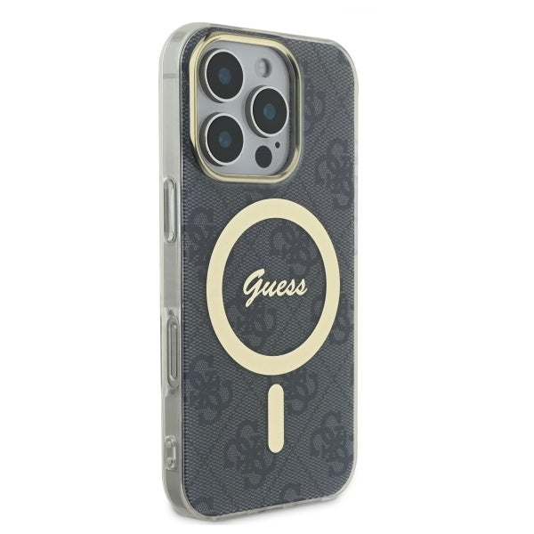 Guess MagSafe dėklas iPhone 16 Pro – juodas