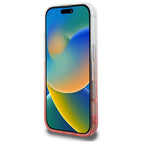 Guess MagSafe dėklas iPhone 16 Pro – rožinis