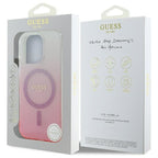 Guess MagSafe dėklas iPhone 16 Pro – rožinis