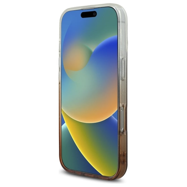 Guess MagSafe dėklas iPhone 16 Pro – rudas