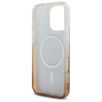 Guess MagSafe dėklas iPhone 16 Pro – rudas