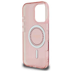 Guess MagSafe dėklas iPhone 16 Pro – rožinis