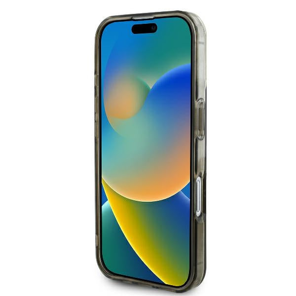 Guess MagSafe dėklas iPhone 16 Plus – rudas