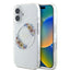Guess IML Flowers Wreath MagSafe dėklas iPhone 16 Plus – skaidrus