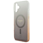 Guess IML Glitter Gradient MagSafe dėklas iPhone 16 Plus – rudas