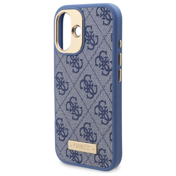 Guess MagSafe dėklas iPhone 16 Plus – mėlynas