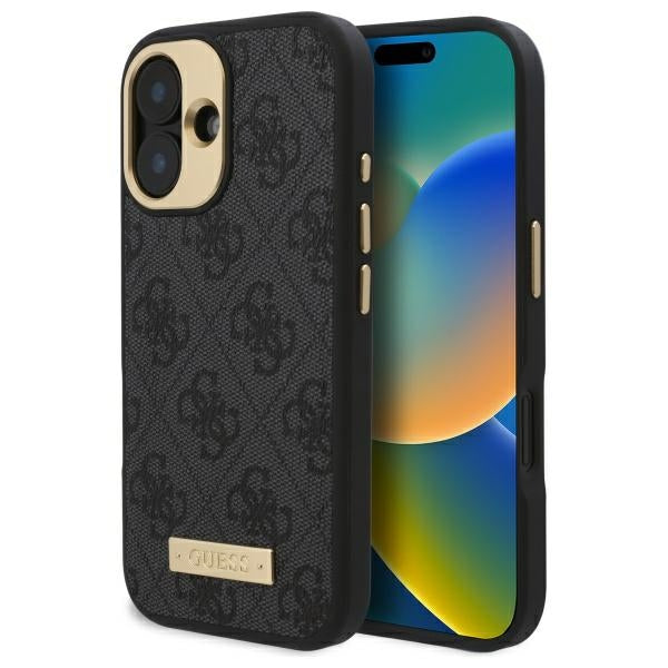 Guess MagSafe dėklas iPhone 16 Plus – juodas