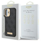 Guess MagSafe dėklas iPhone 16 Plus – juodas