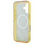 Guess Peony 4G MagSafe dėklas iPhone 16 – rudas