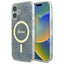 Guess IML 4G MagSafe dėklas iPhone 16 – mėlynas