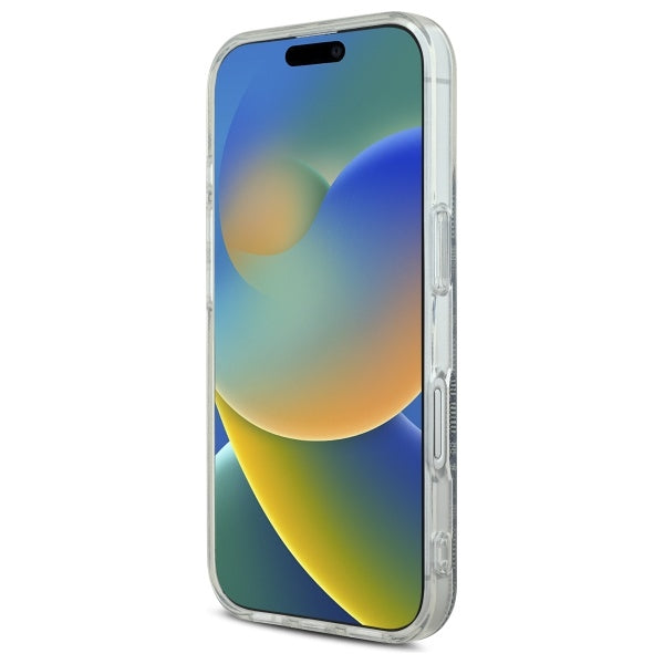 Guess IML 4G MagSafe dėklas iPhone 16 – mėlynas