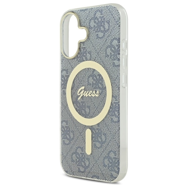 Guess IML 4G MagSafe dėklas iPhone 16 – mėlynas