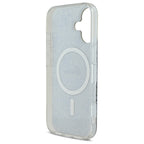 Guess IML 4G MagSafe dėklas iPhone 16 – mėlynas