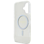 Guess IML Glitter Circle MagSafe iPhone 16 Dėklas – skaidrus