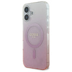 Guess MagSafe dėklas iPhone 16 – rožinis