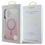 Guess MagSafe dėklas iPhone 16 – rožinis