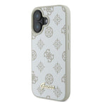 Guess Peony Script Logo MagSafe dėklas iPhone 16 – baltas -- iPhone 16