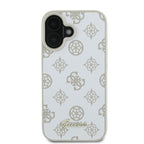 Guess Peony Script Logo MagSafe dėklas iPhone 16 – baltas -- iPhone 16