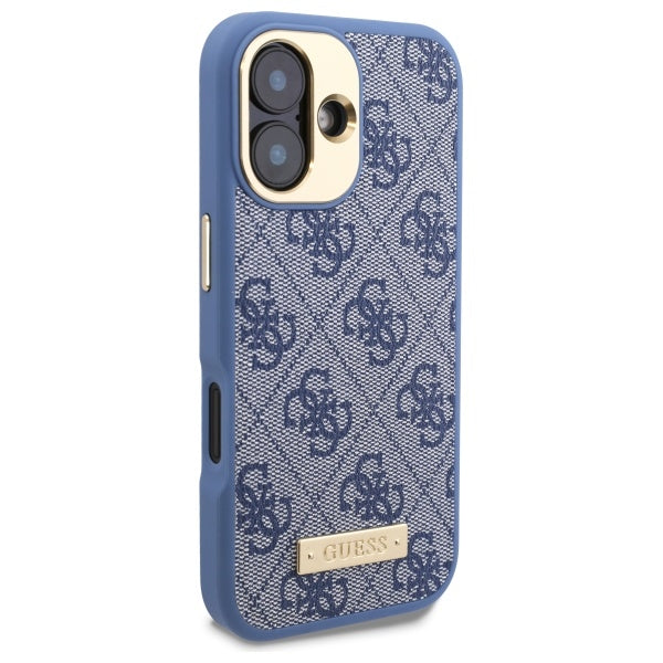 Guess MagSafe dėklas iPhone 16 – mėlynas