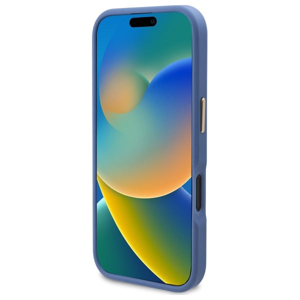 Guess MagSafe dėklas iPhone 16 – mėlynas