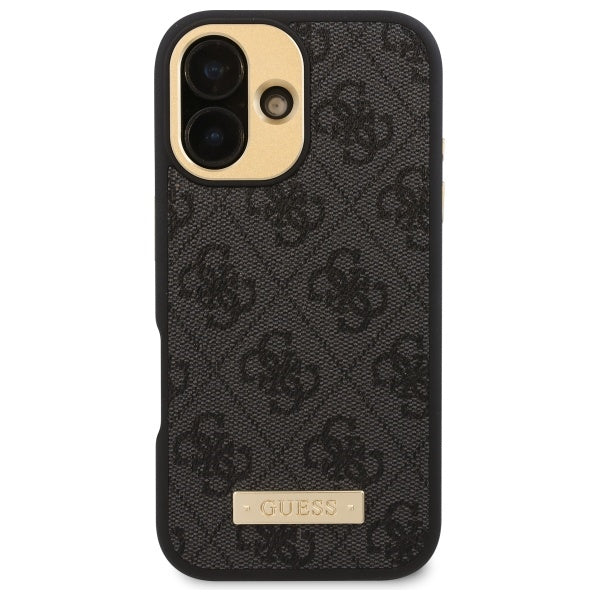Guess 4G MagSafe dėklas iPhone 16 – juodas