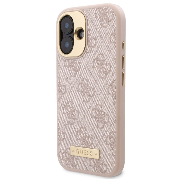 Guess 4G MagSafe dėklas iPhone 16 – rožinis