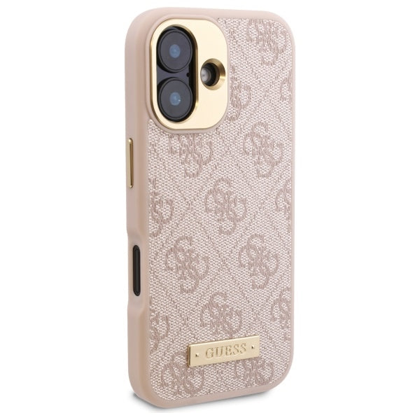 Guess 4G MagSafe dėklas iPhone 16 – rožinis