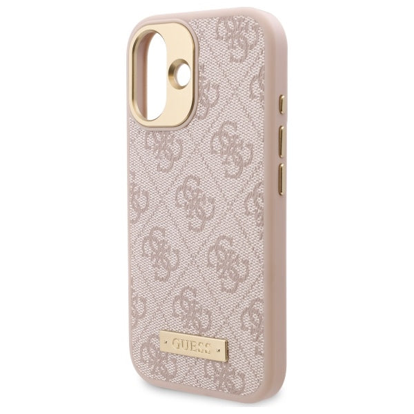 Guess 4G MagSafe dėklas iPhone 16 – rožinis