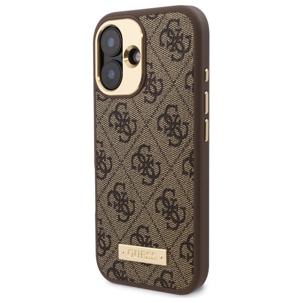 Guess MagSafe dėklas iPhone 16 6.1 – rudas -- iPhone 16